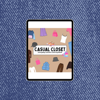 Casual Closet - Everyday Clothes Coloring Book