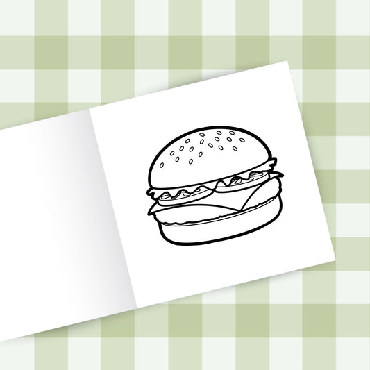 Food Feast - Delicious Dishes Coloring Book