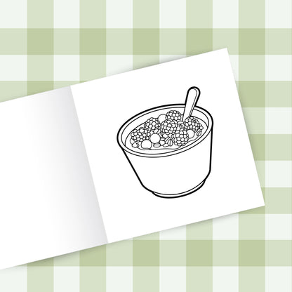 Food Feast - Delicious Dishes Coloring Book