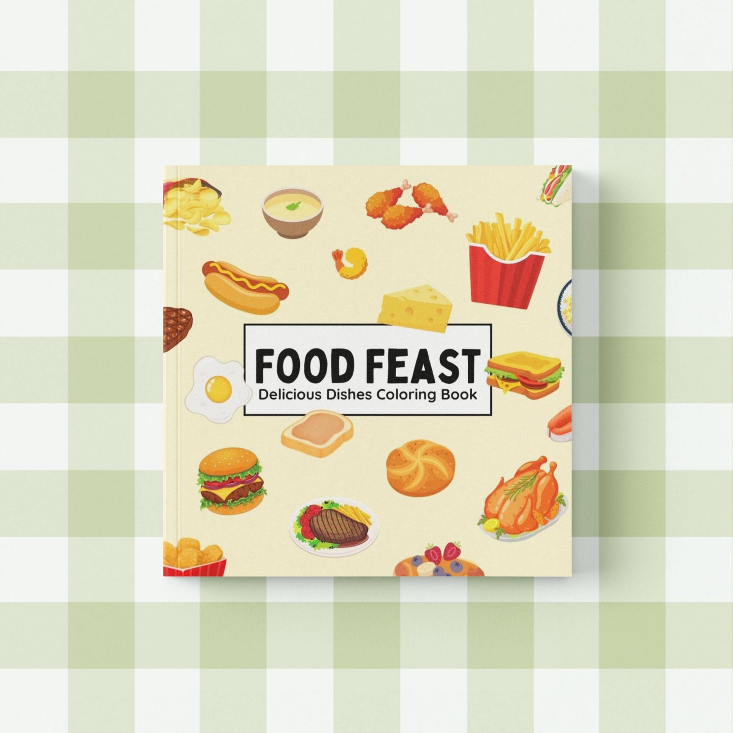 Food Feast - Delicious Dishes Coloring Book