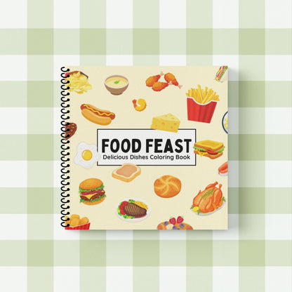 Food Feast - Delicious Dishes Coloring Book
