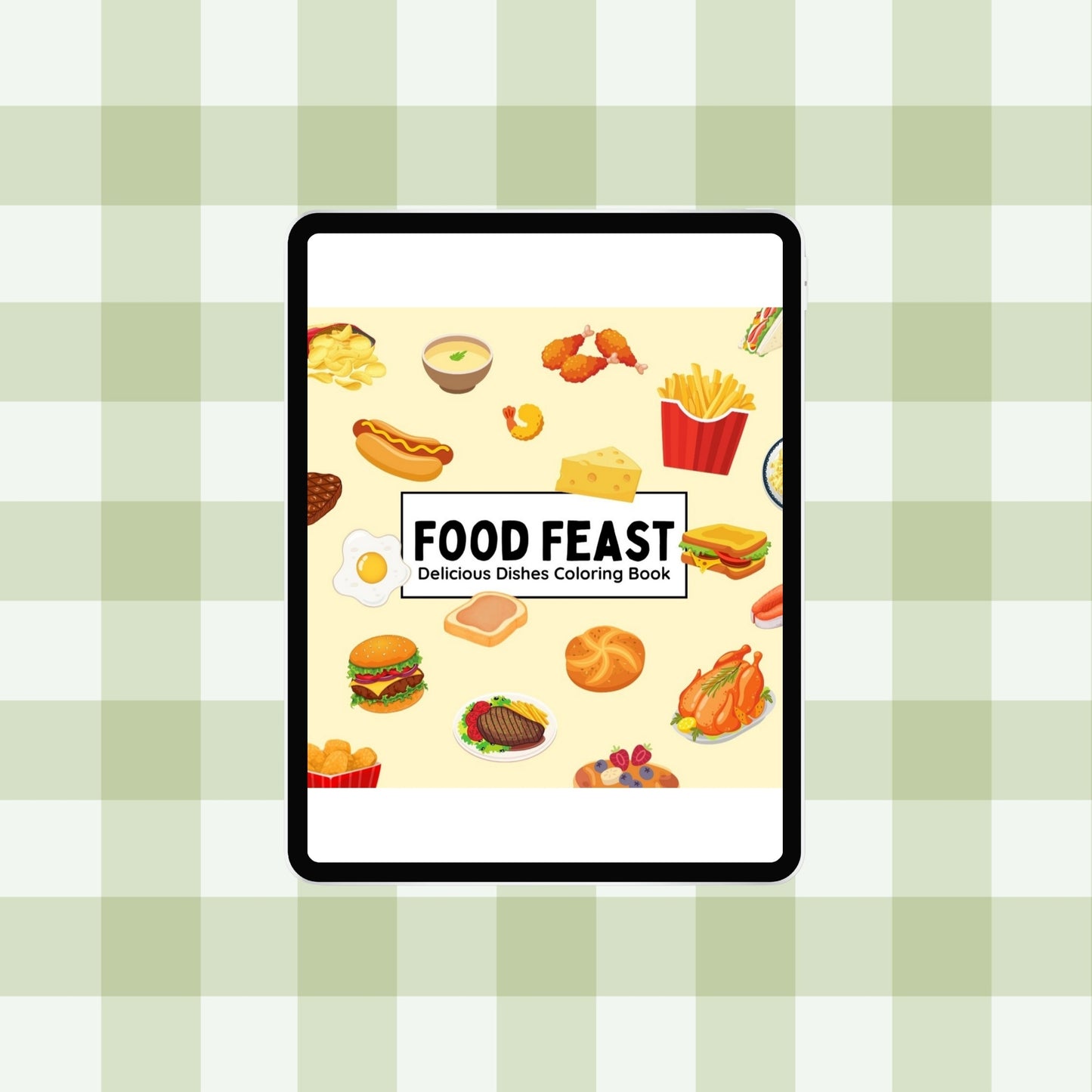 Food Feast - Delicious Dishes Coloring Book