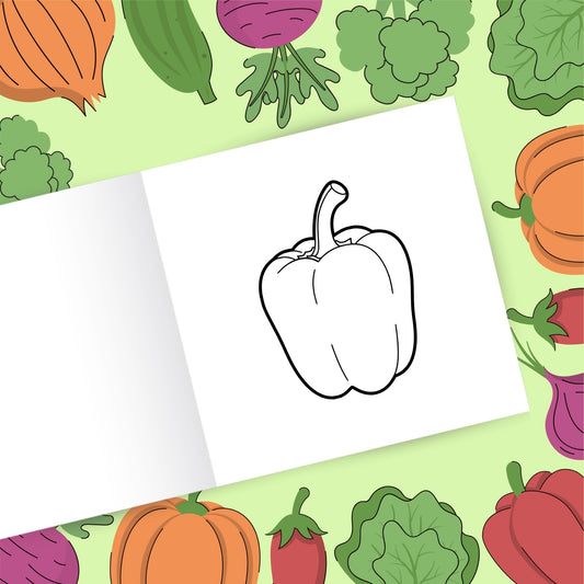 Fresh & Fun - Yummy Vegetables Coloring Book