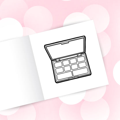 Beauty Routine - Makeup & Skincare Coloring Book