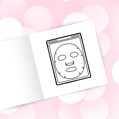 Beauty Routine - Makeup & Skincare Coloring Book
