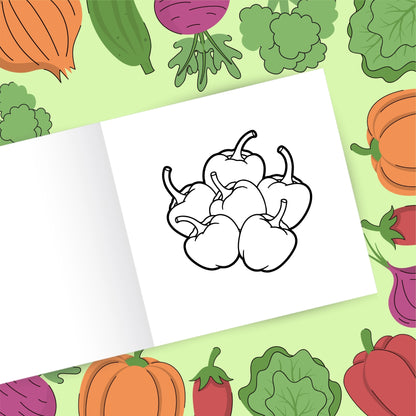 Fresh & Fun - Yummy Vegetables Coloring Book