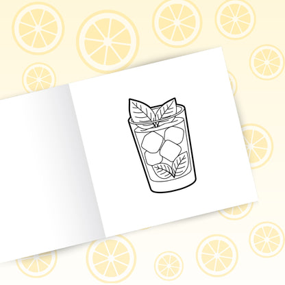 Sips & Pours - Lattes to Lemonades Coloring Book