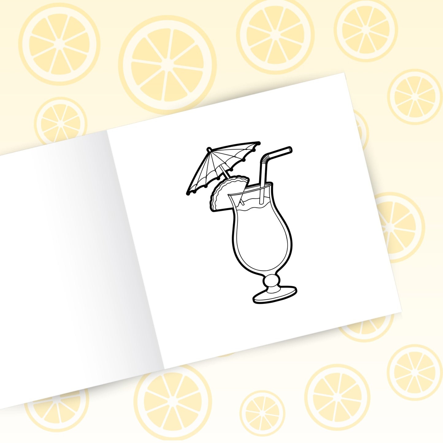 Sips & Pours - Lattes to Lemonades Coloring Book